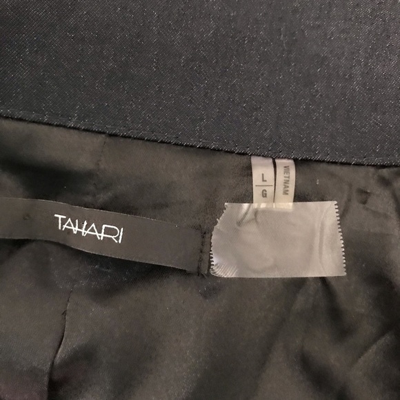 Tahari ruffle mock neck trench coat Large - Picture 7 of 8